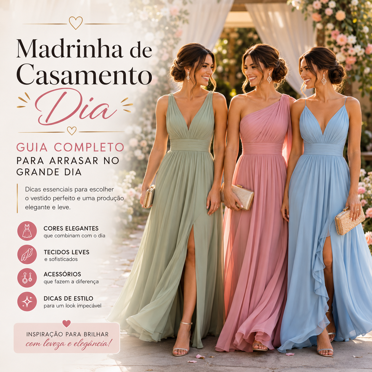 Madrinha de casamento dia: como escolher o vestido ideal